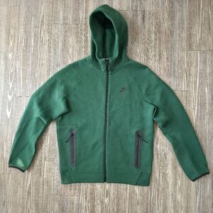 Nike Tech Fleece Hoodie Jacket Green Black Men's Size Medium FQ1833-341 New LE